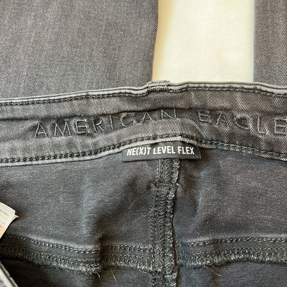 American Eagle Black Next Level Flex Men's Distressed Jeans Size 31x32. EUC. - Picture 2 of 8
